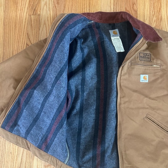 Carhartt Tan Jacket with Corduroy Collar - Picture 4 of 8